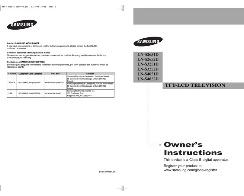 Samsung LN-S4052D User manual
