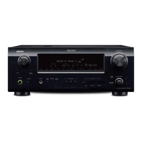 Denon AVR 689 - AV Receiver Setup guide