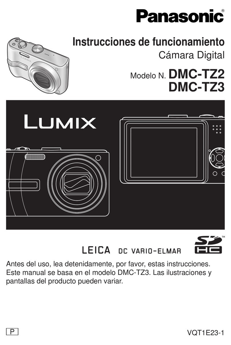 Panasonic DMC-TZ3A - Lumix Digital Camera Instruction Manual