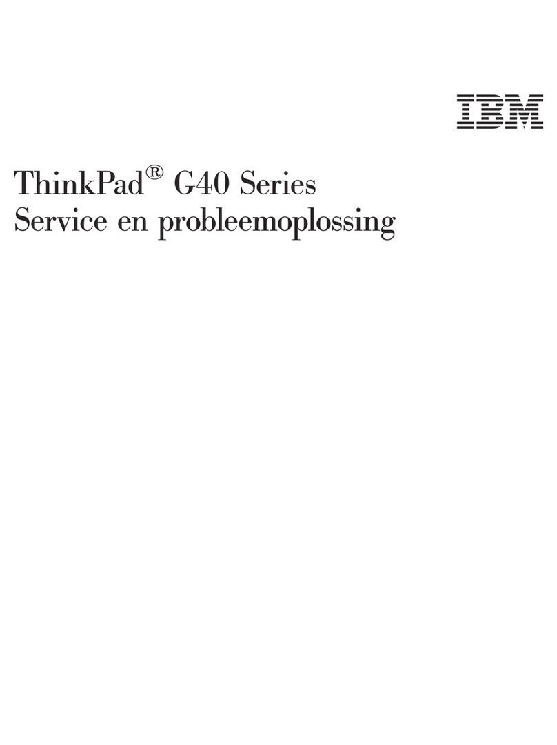 Lenovo ThinkPad G40 Series Setup guide