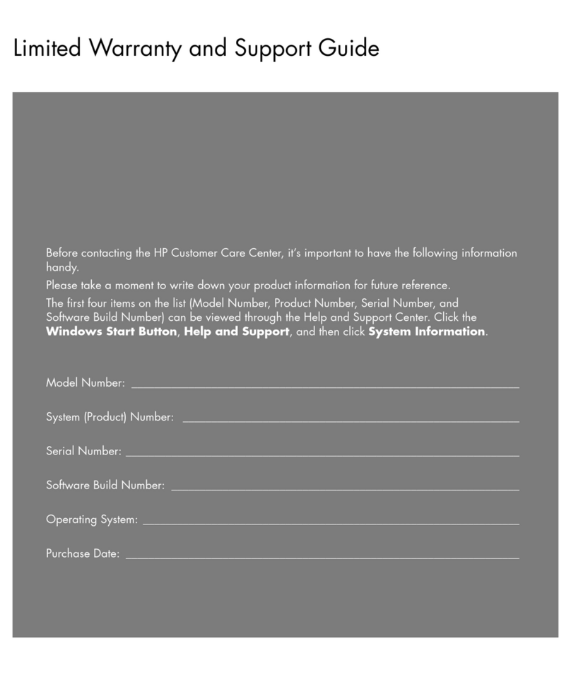 HP Pavilion Ultimate d4900 - Desktop PC Support guide