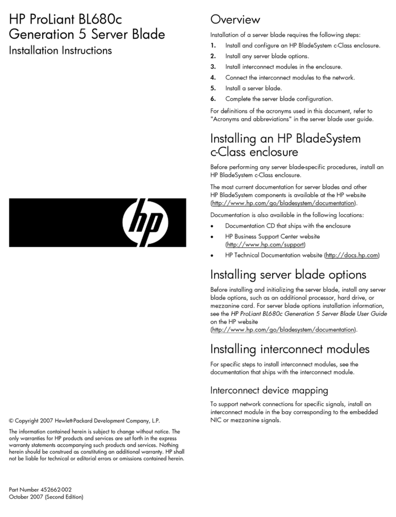 HP BL680c - ProLiant - G5 User manual