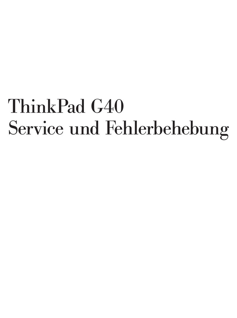 Lenovo ThinkPad G41 Operation instructions