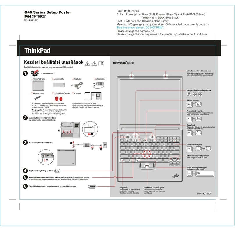 Lenovo ThinkPad G41 How to use