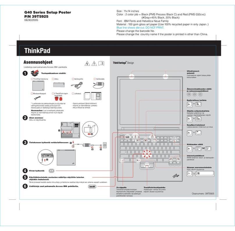 Lenovo ThinkPad G41 How to use