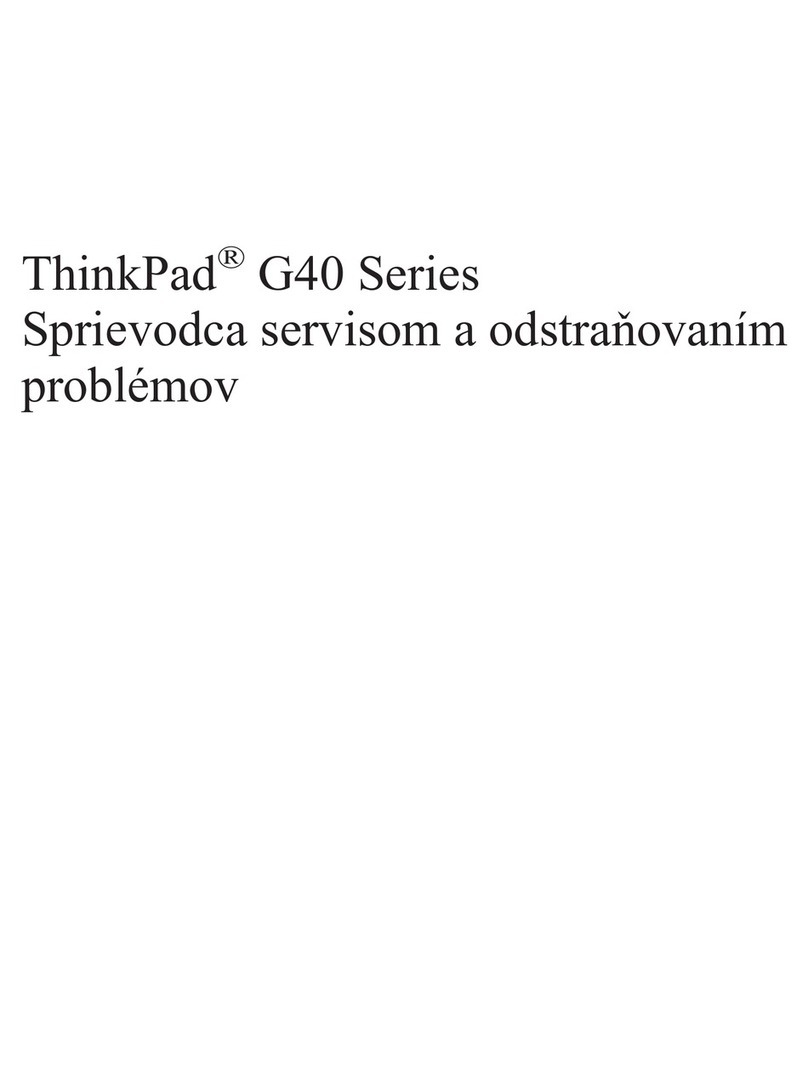Lenovo ThinkPad G41 Sprievodca servisom a odstraňovaním problémov