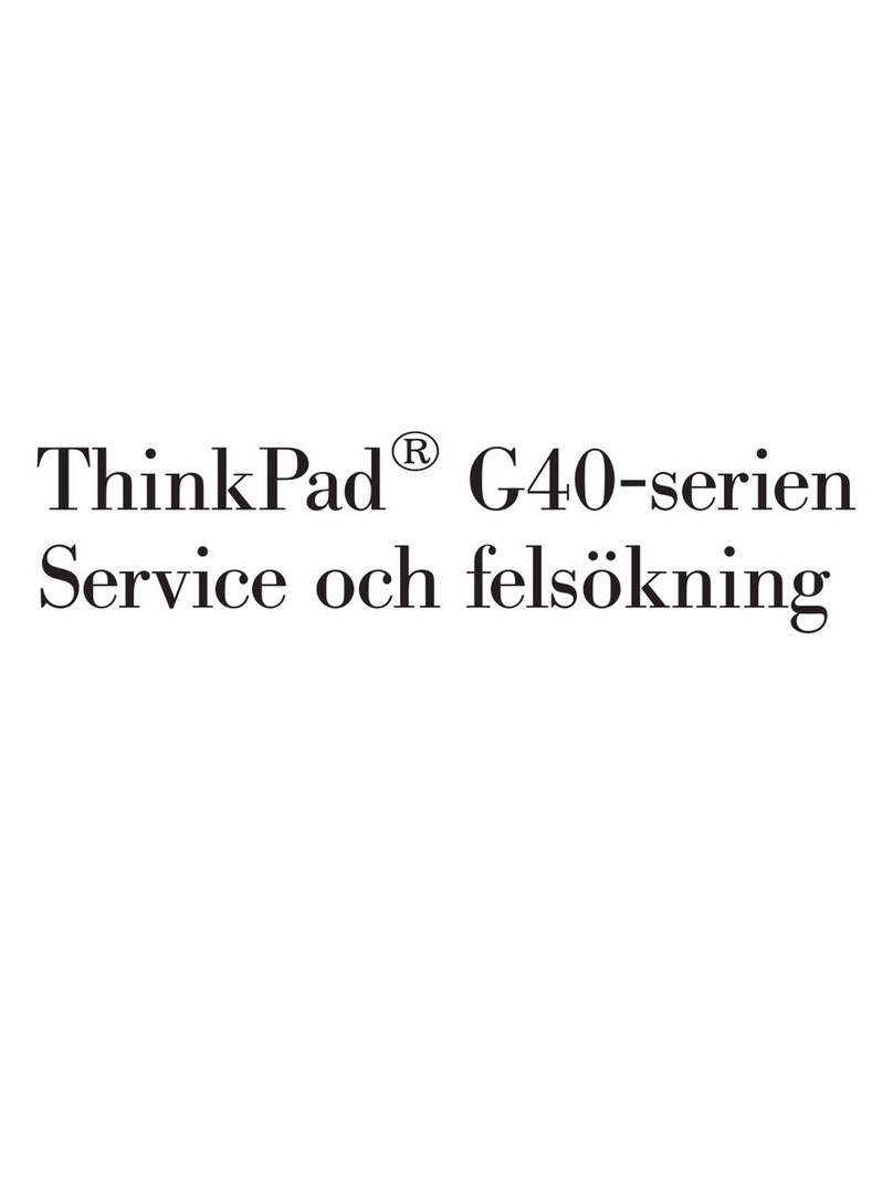 Lenovo ThinkPad G41 Service och felsökning