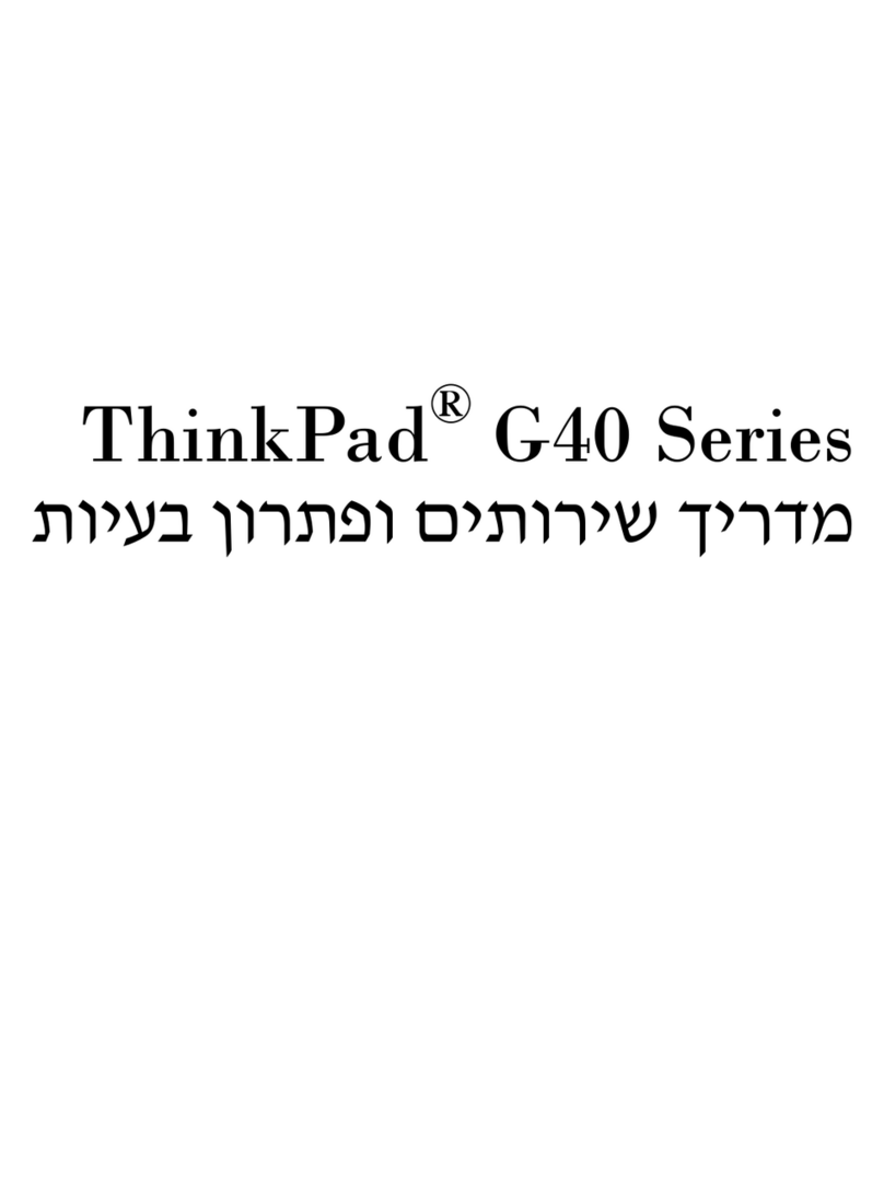 Lenovo ThinkPad G41 User manual