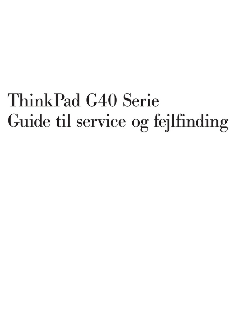Lenovo ThinkPad G41 Guide til service og fejlfinding