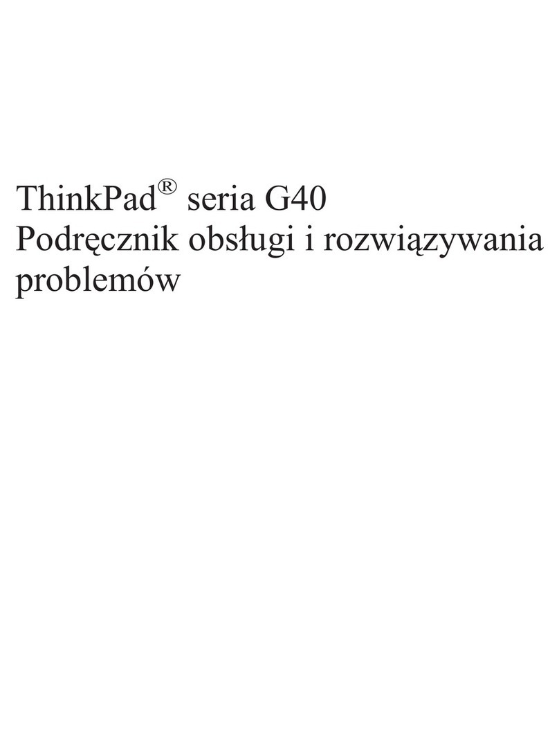 Lenovo ThinkPad G41 Reference guide