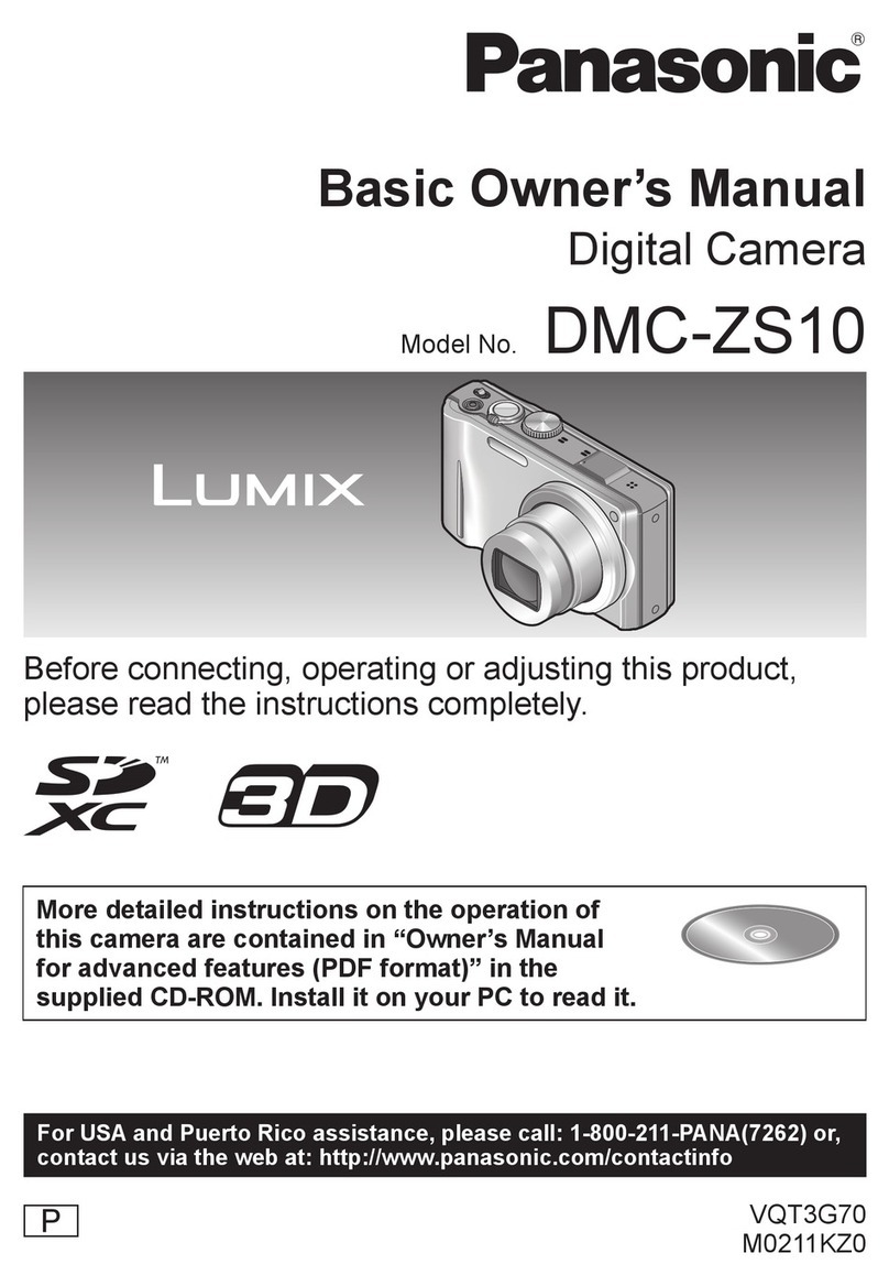 Panasonic DMC-ZS10S Installation and service instructions
