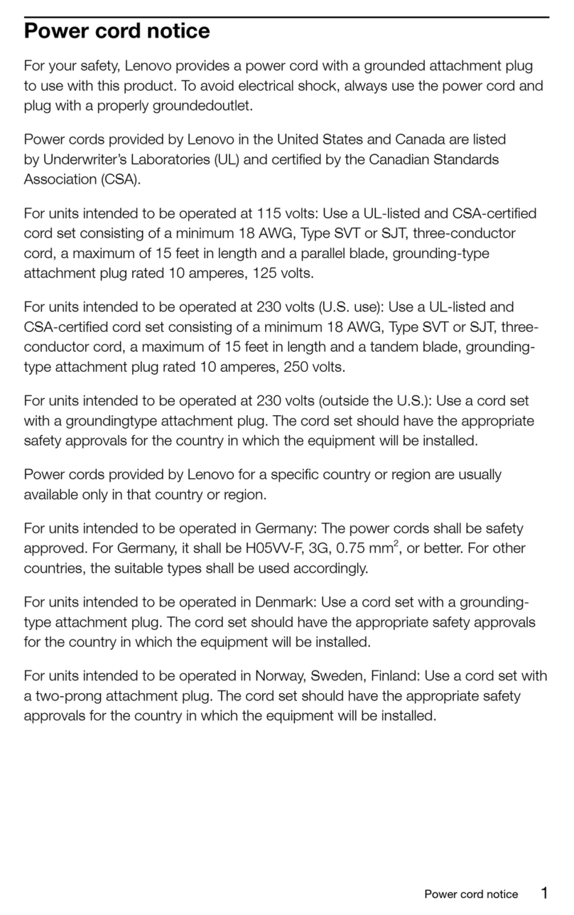 Lenovo H330 Operation and maintenance manual