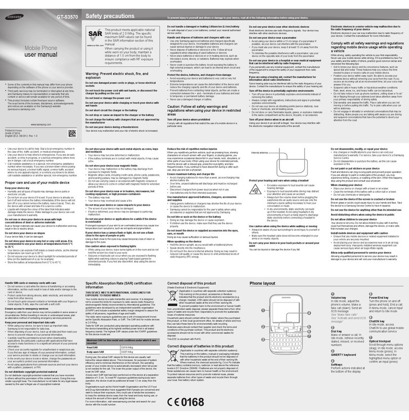 Samsung GT-S3570 User manual