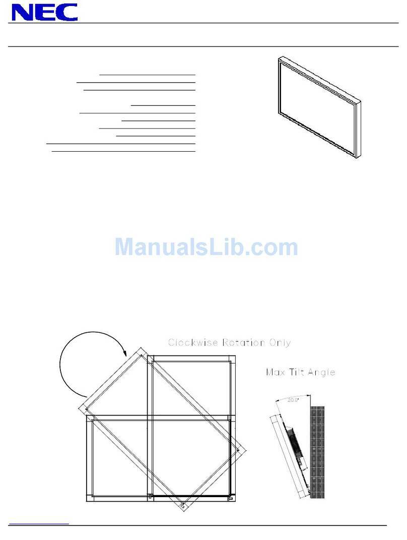 NEC MultiSync V652 User manual
