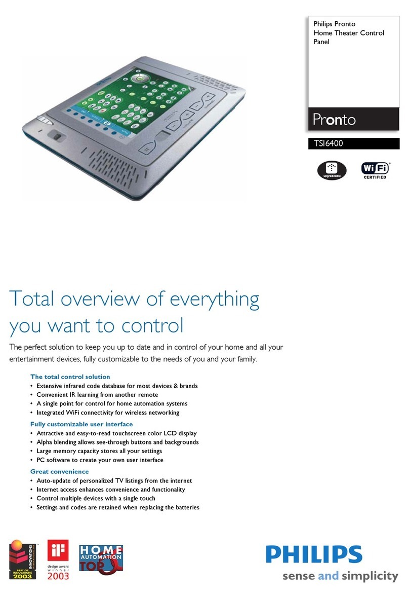 Philips ipronto TSi6400 Specifications