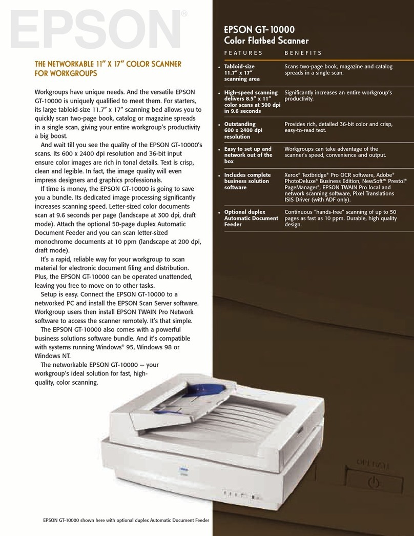 Epson B107011F - GT 10000 User manual