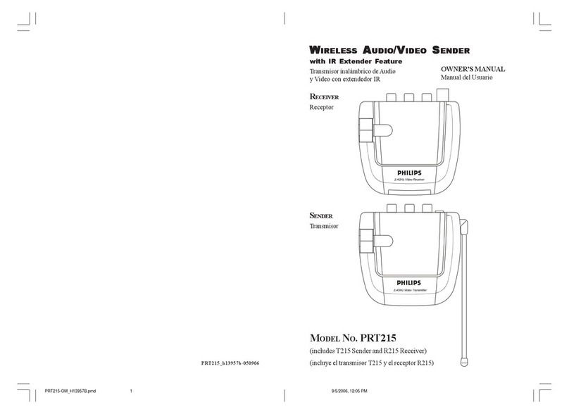 Philips SRU4000 owner's manual