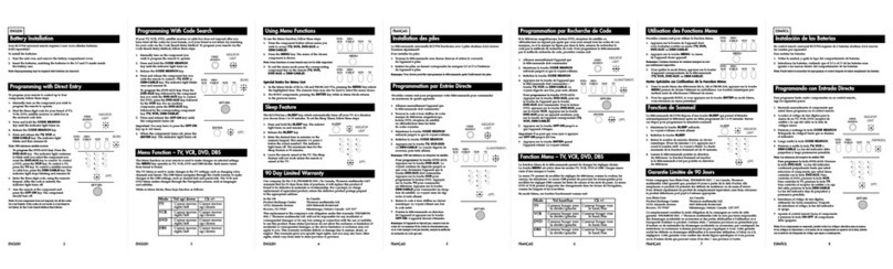 RCA RCU704 Series User manual RCA RCU704 Series User manual
