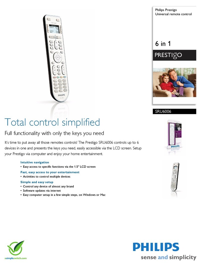 Philips Prestigo SRU6006/27 Specifications