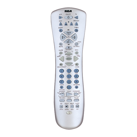 RCA RCU800 - Universal Remote Control User manual