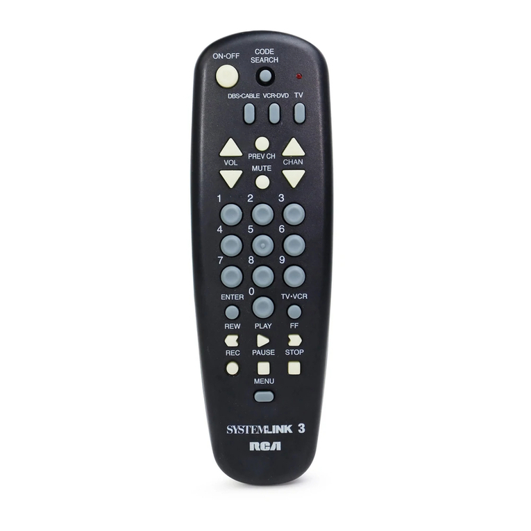 RCA RCU 300 - SystemLink3 Universal Remote User manual