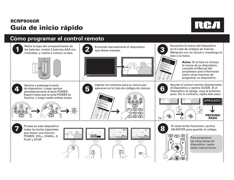RCA RCRPS06GR Guía de inicio Rápido