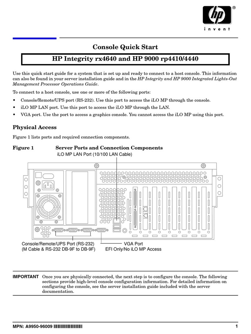 HP Integrity rx4640 User manual