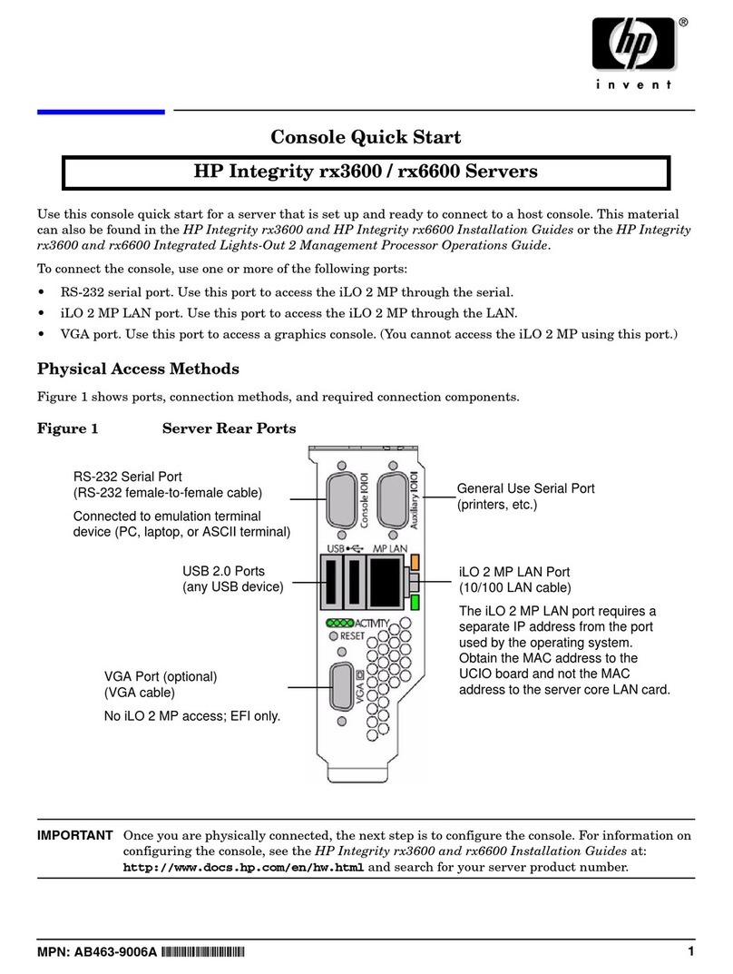 HP Integrity rx6600 User manual