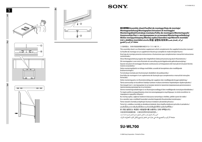 Sony SU-WL700 User manual