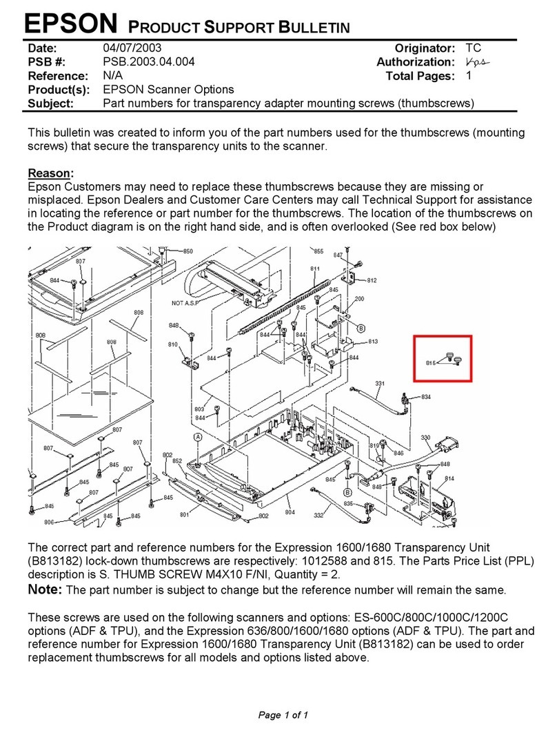 Epson ES-600C Dimensions
