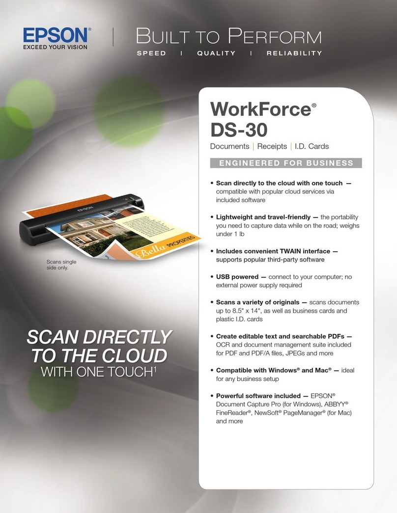 Epson DS-30 WorkForce DS-30 User manual