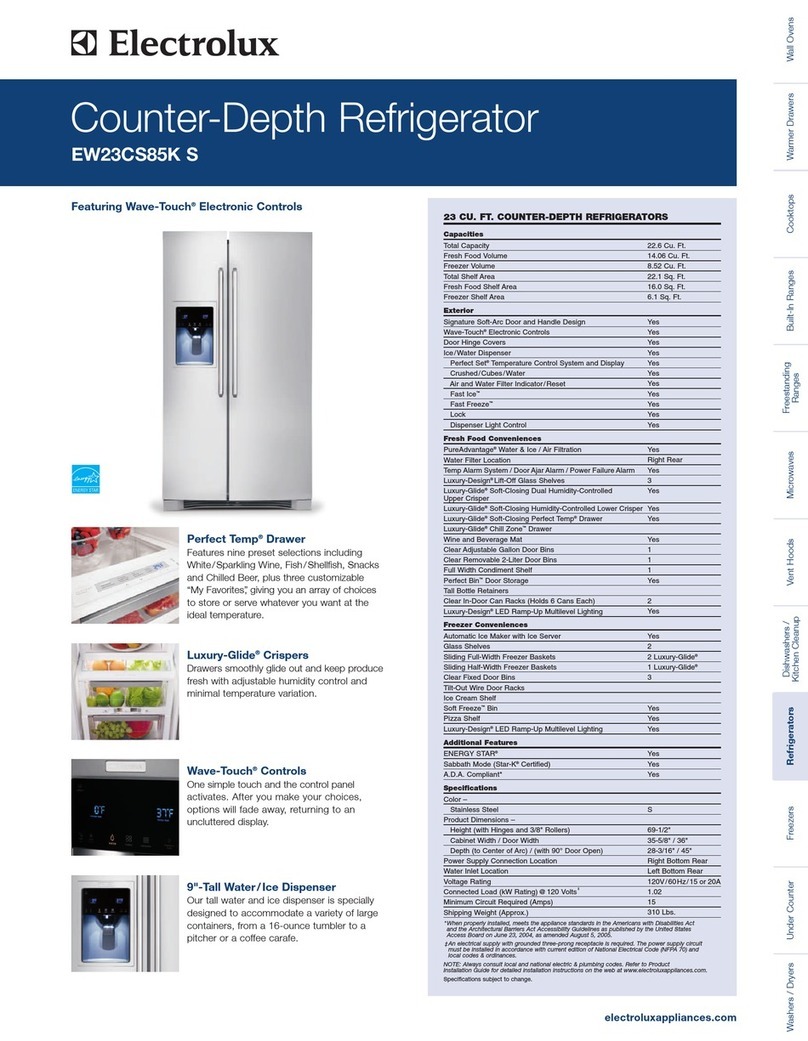 Electrolux EW23CS85KS User manual