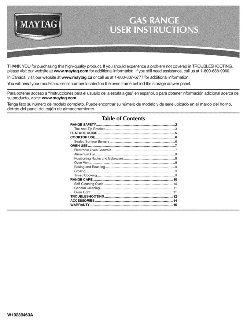 Maytag MGR8670WQ User manual
