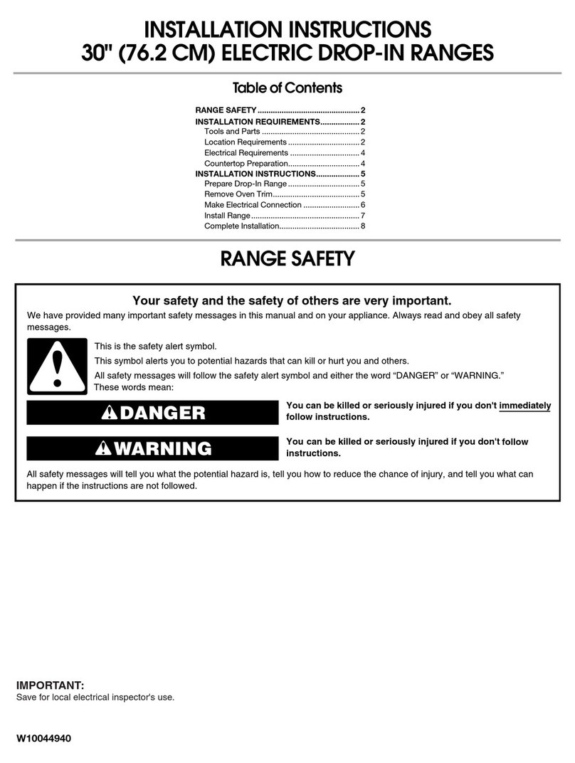 Whirlpool RS675PXGB installation instructions Whirlpool RS675PXGB installation instructions