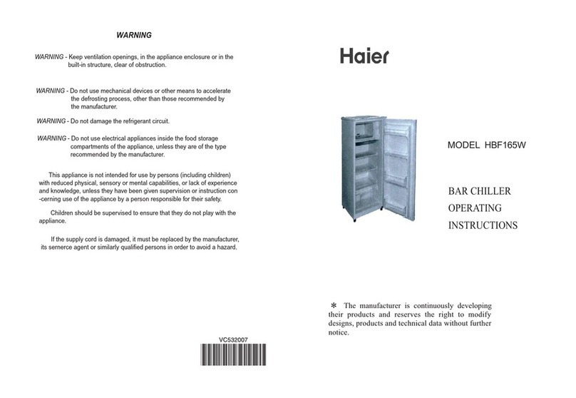 Haier HBF165W User manual