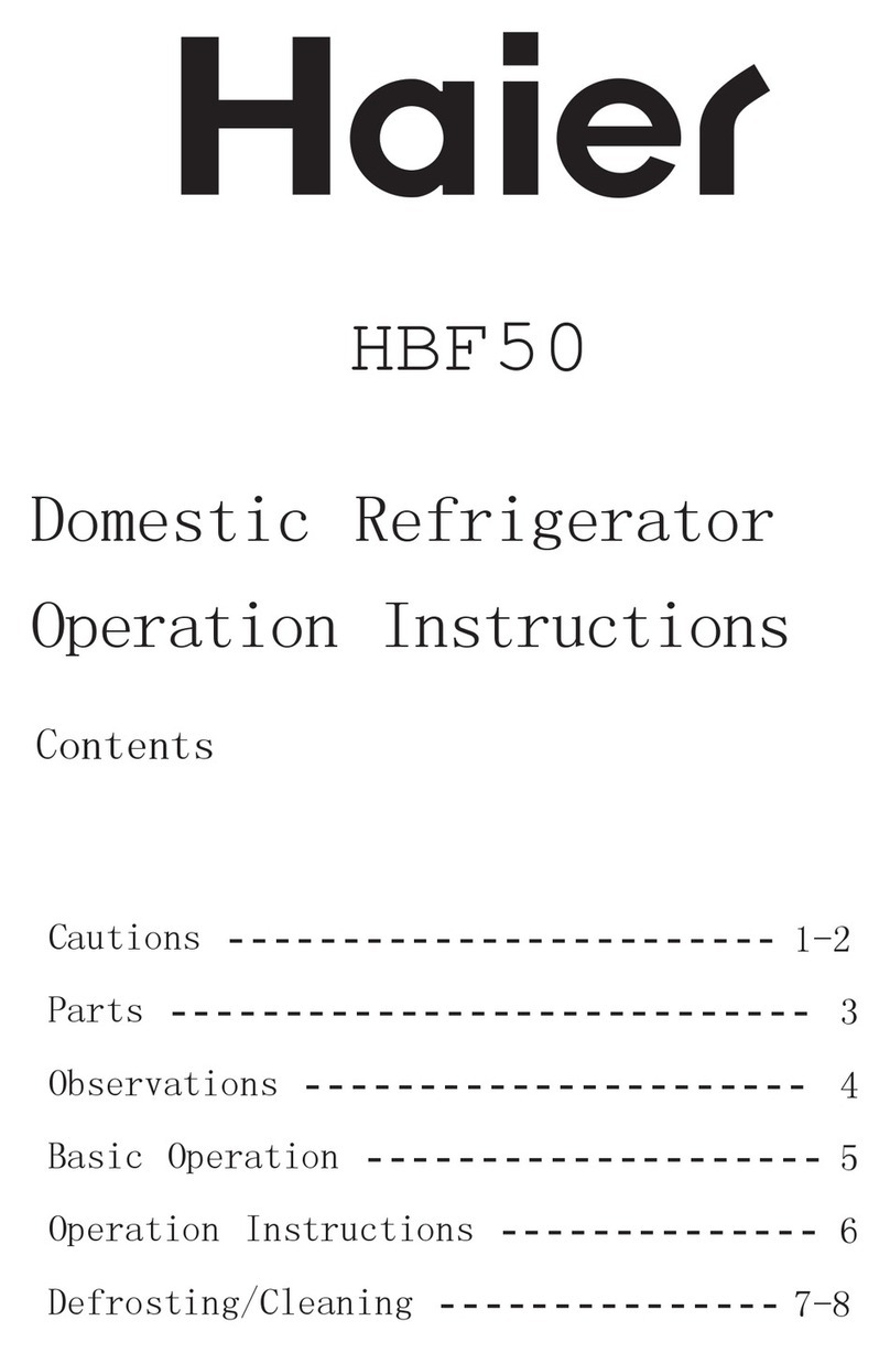 Haier HBF50 Operation instructions