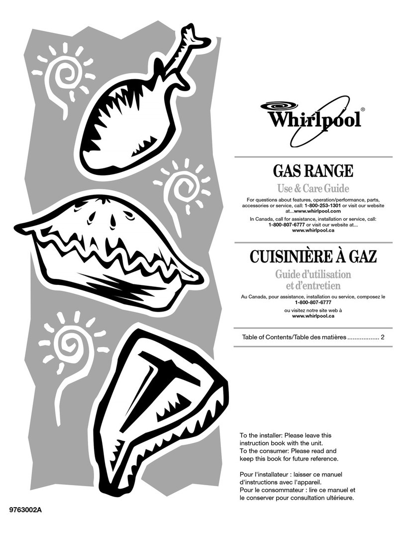 Whirlpool SF367LXSS User manual