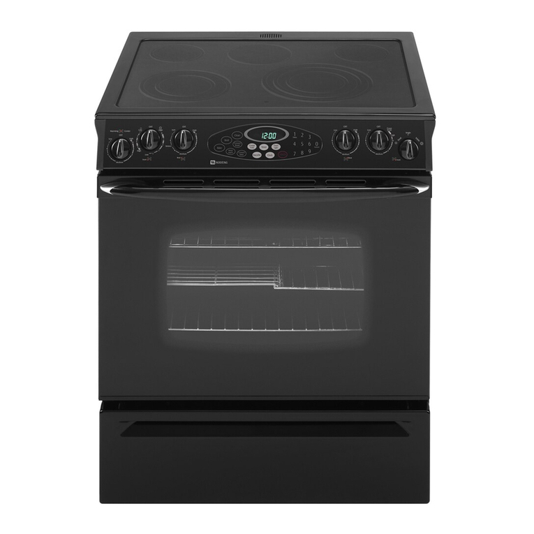 Maytag MES5875BAB - 30" Slide-In Electric Range Use and care guide
