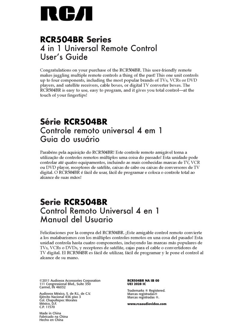 RCA RCR504BR Series User manual