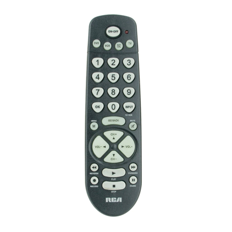 RCA RCR450 - Universal Remote Control User manual