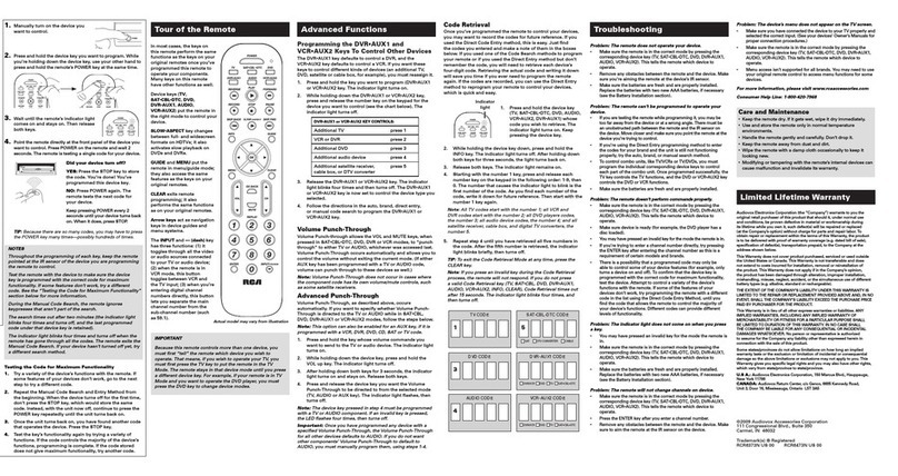 RCA RCR6473N User manual