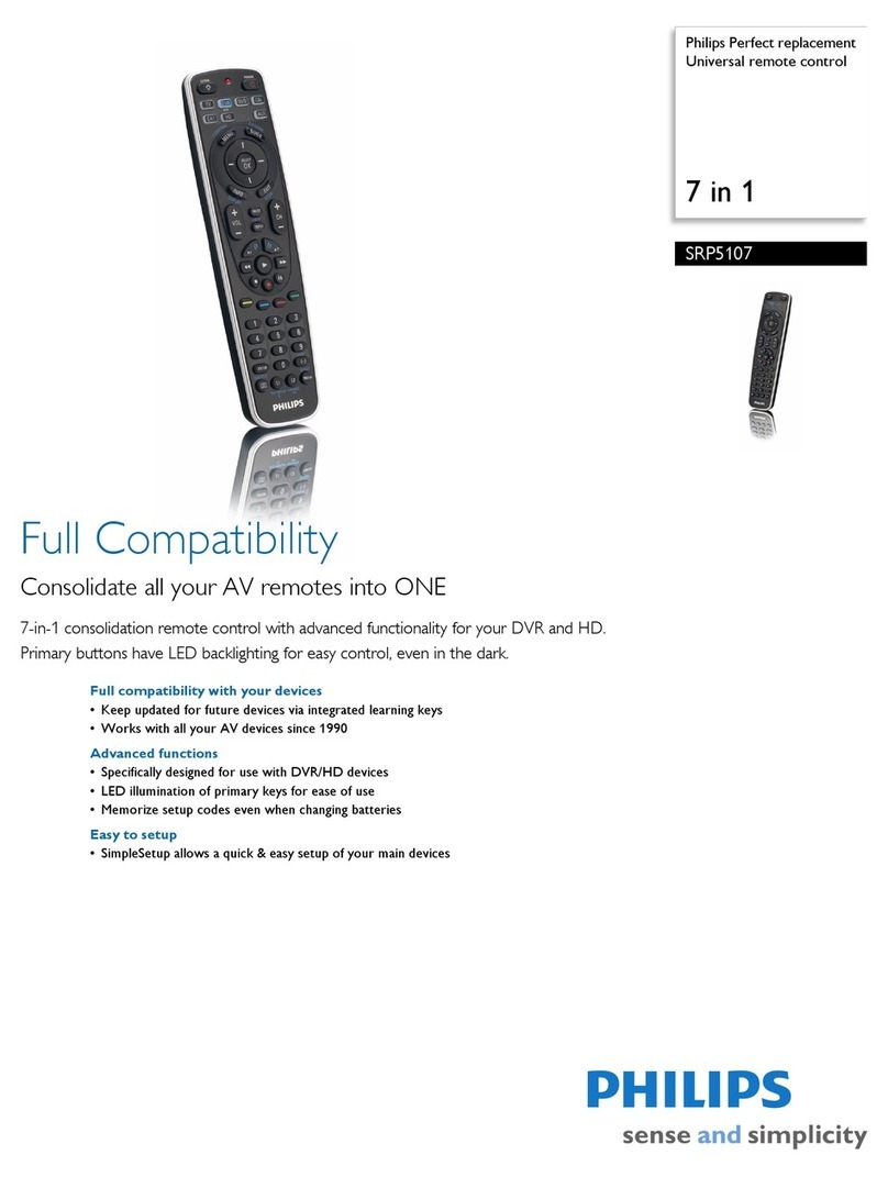 Philips Perfect replacement SRP5107 Specifications
