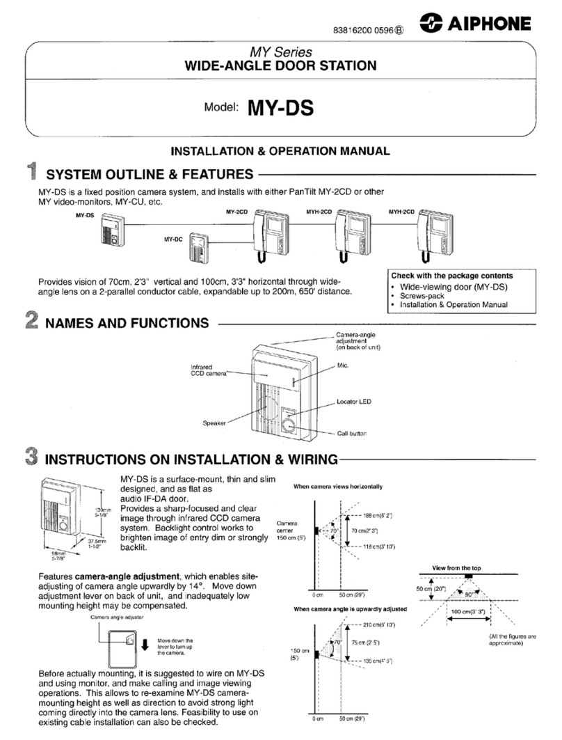 Aiphone MY-DS user guide