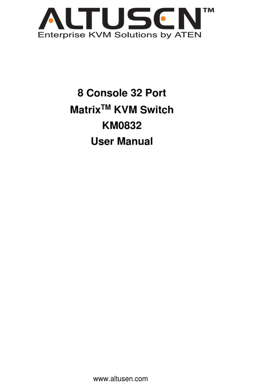 ATEN ALTUSEN KM0832 User manual ATEN ALTUSEN KM0832 User manual