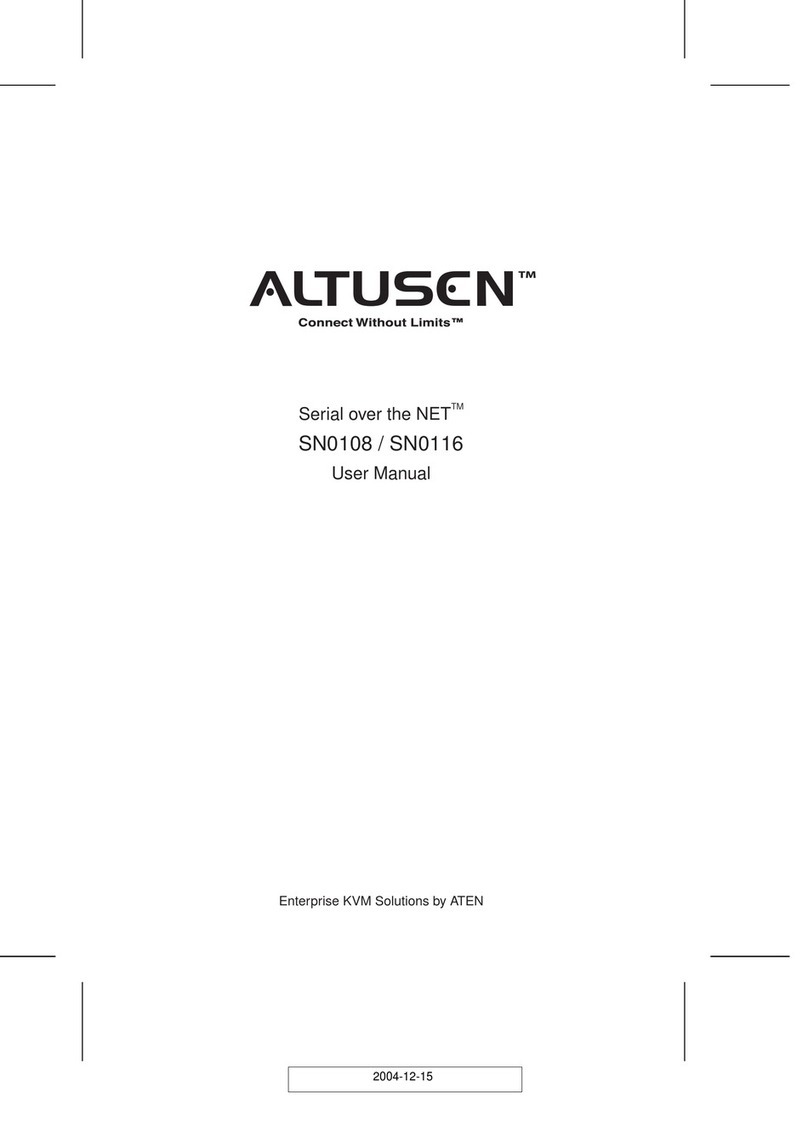 ATEN ALTUSEN SN0108 user manual