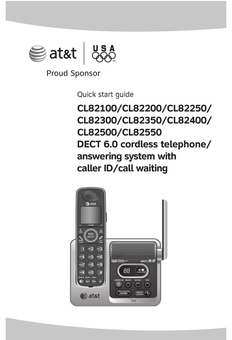 AT&T CL82350 quick start guide