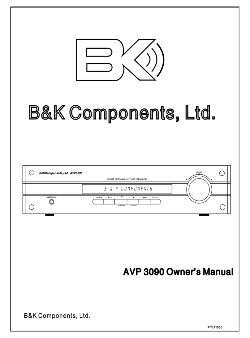 B&K AVP3090 User manual