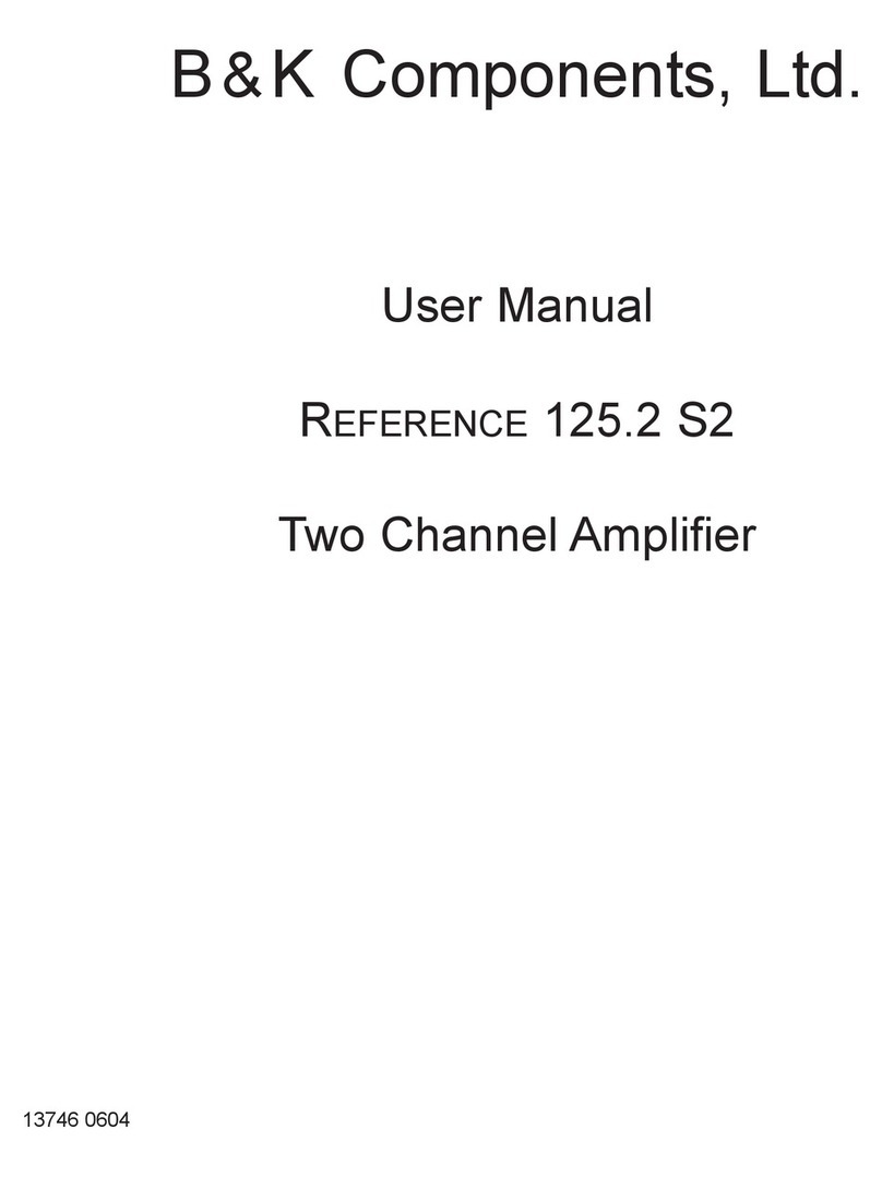 B&K Reference 125.2 Series II User manual
