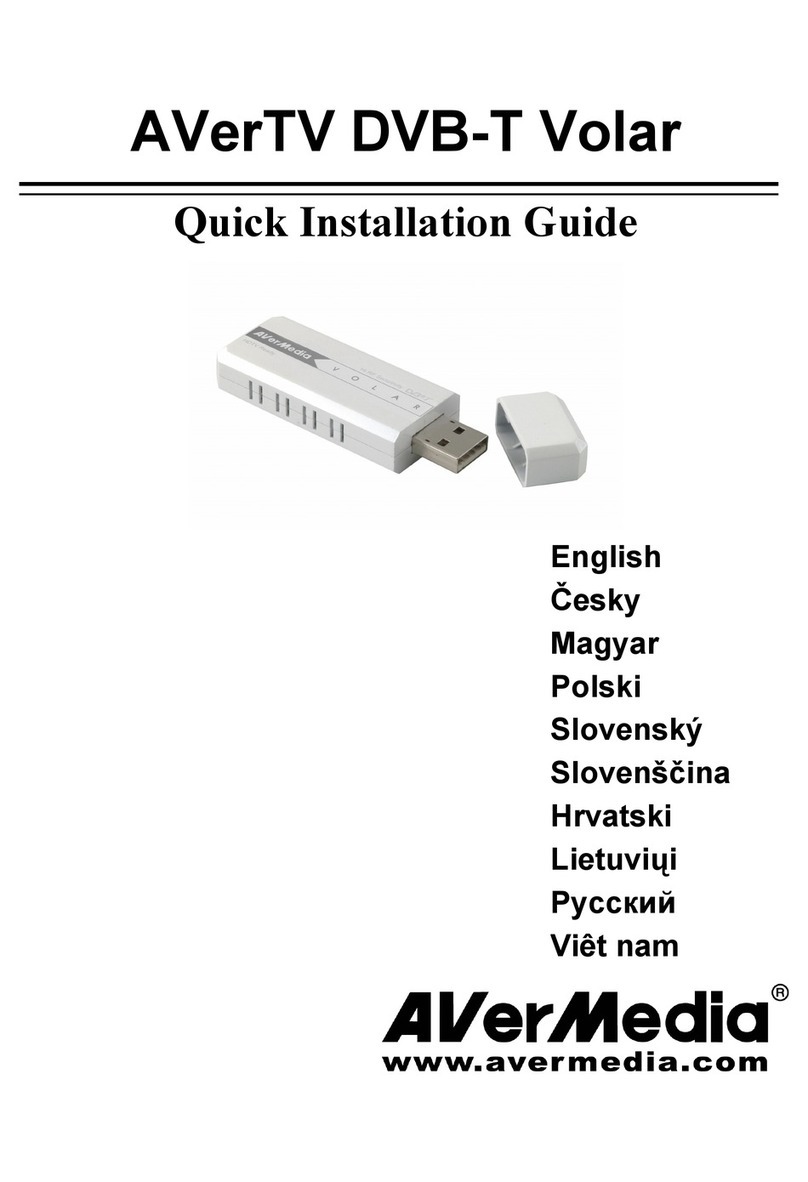 Avermedia DVB-T Volar X User manual
