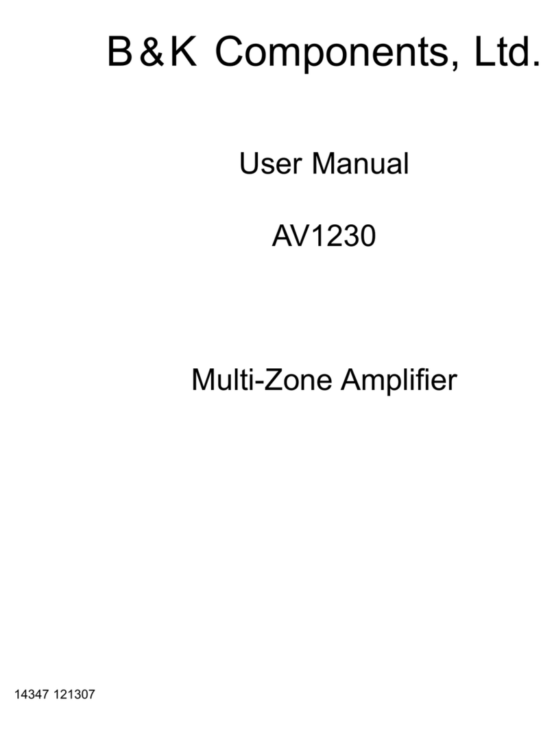 B&K AV1230 User manual